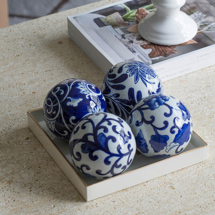 楽天市場】磁器ボール 置物 オブジェ 小物 卓上 陶器 おしゃれ