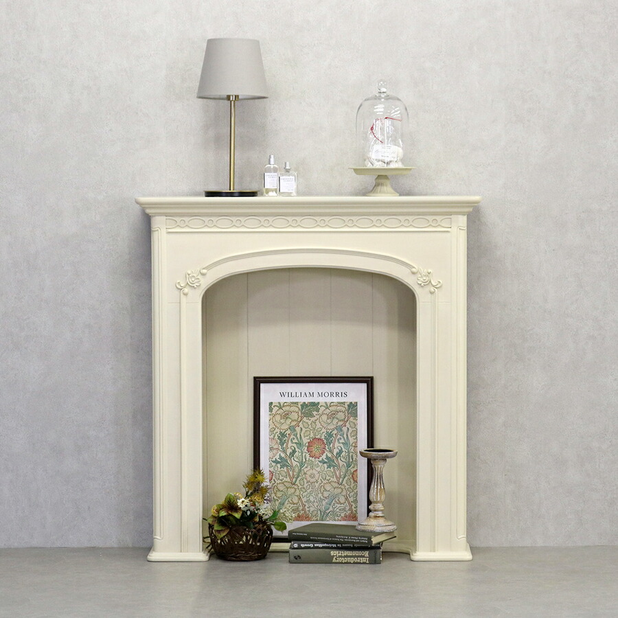 楽天市場】マントルピース アンティークホワイトシャビー シャビー