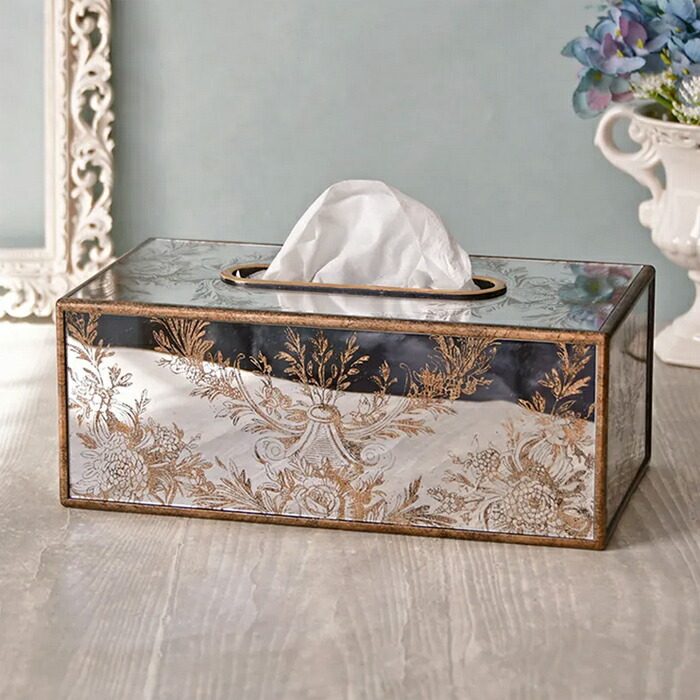 楽天市場】ティッシュボックスケース スウィートアイボリーローズバラ