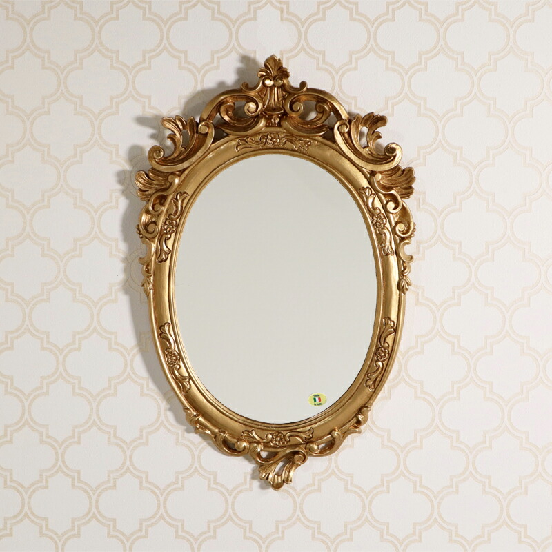 楽天市場】イタリア製 スタンドミラー Mirror オーバル 卓上