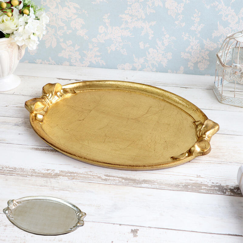 楽天市場】イタリア製 トレイ ゴールド Lサイズイタリア トレー