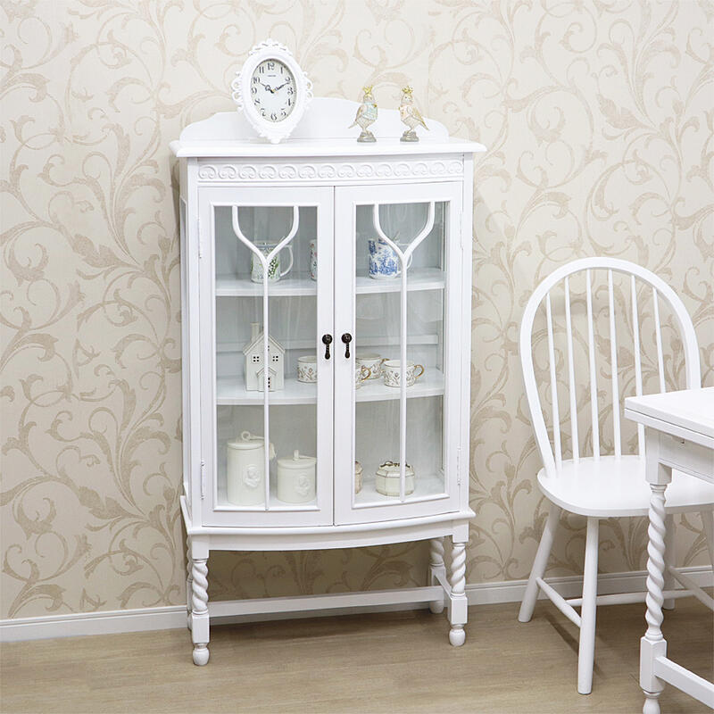 楽天市場】SILIK シリック 1ドア ガラスキャビネット 背面ピンク