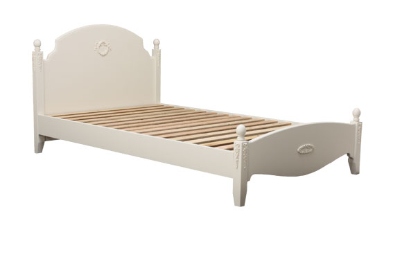 チェレスタ セミダブルベッドマットレス3種類の硬さからセレクト ホワイト ローズ エレガント プリンセス ガーリー 姫 寝室 ベッド 白家具 子供部屋 かわいい おしゃれ 木製 国産 日本製 開梱設置配送 Mpgbooks Com