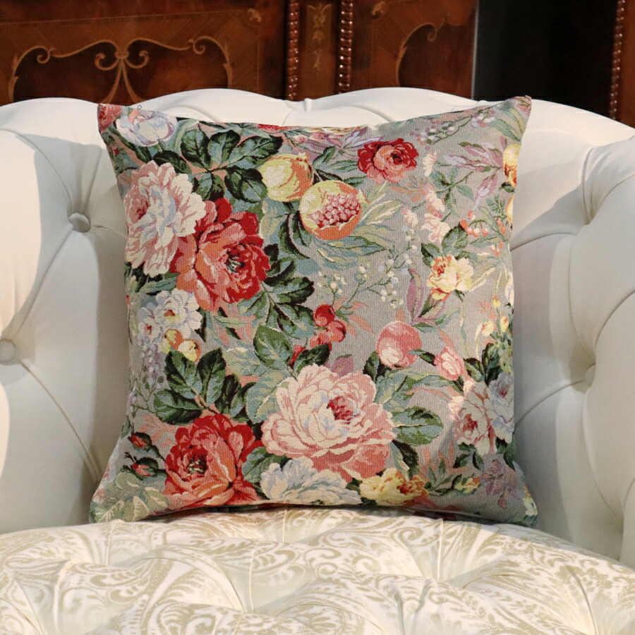 楽天市場】ポルトガルジャガード クッションカバー マギー 45×45リス