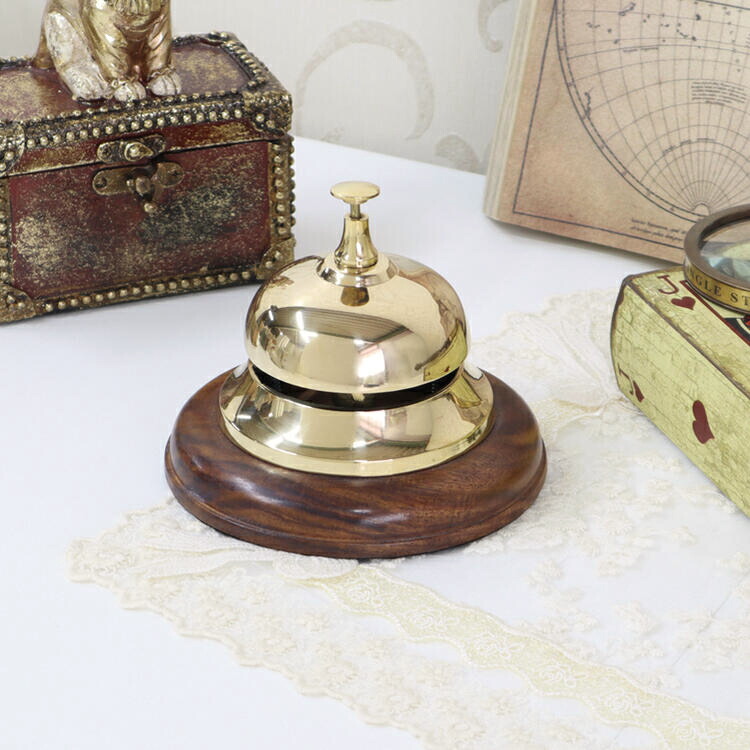 アンティーク風ハンドベル 10個セット オリジナル 真鍮 レトロ 真鍮製