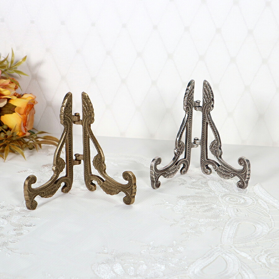 楽天市場】イタリア製 真鍮 イーゼル Sサイズアンティーク クラシック