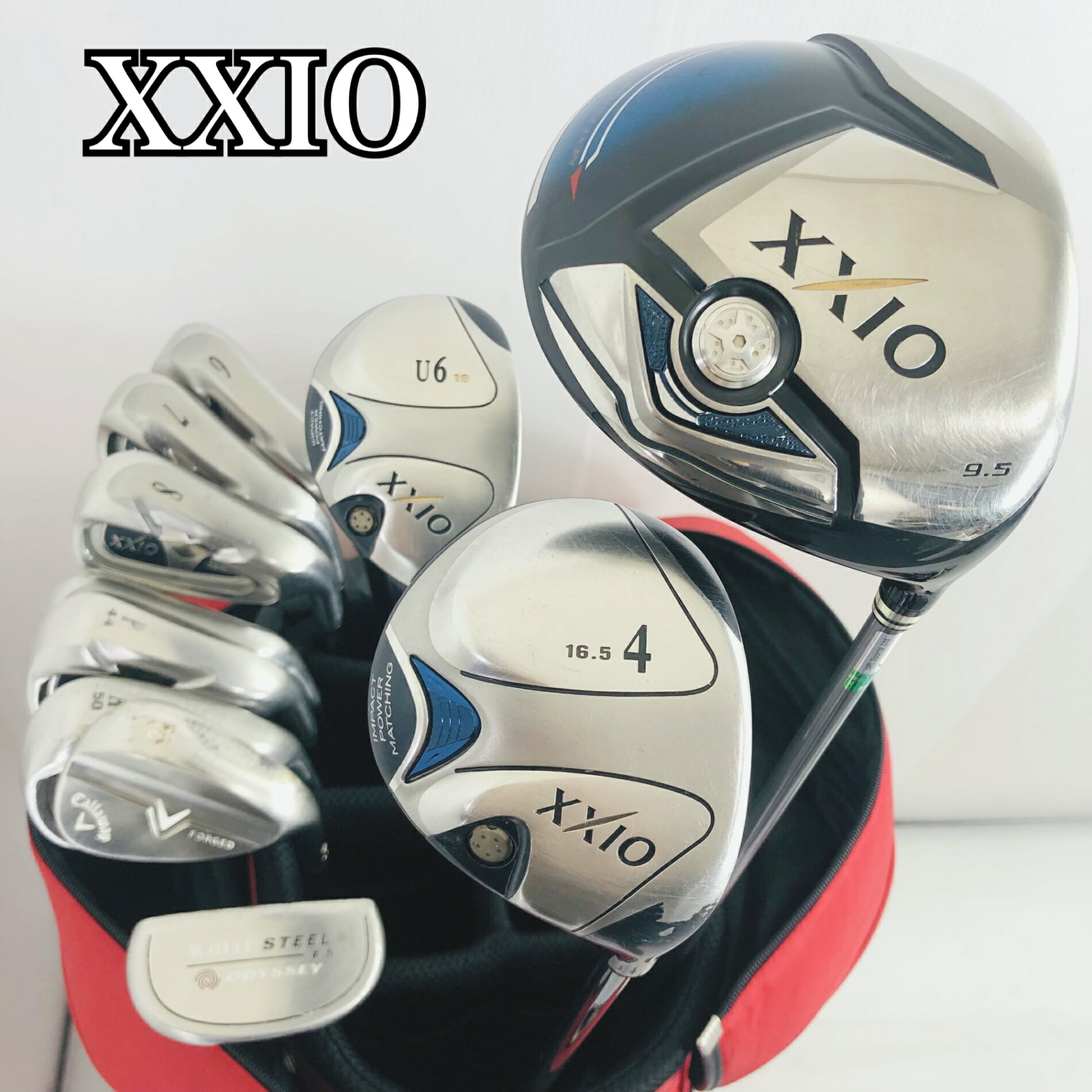 【引き受ける付】【中古】キャディバッグ付 DUNLOP ダンロップ XXIO7 ゼクシオ5 ゴルフ野球クラブ フルセット ゴルフ仕掛ける 野球クラブ仕掛ける メンズ 未経験者 取扱説明書 右利き パター付 安上がり 85Y-62