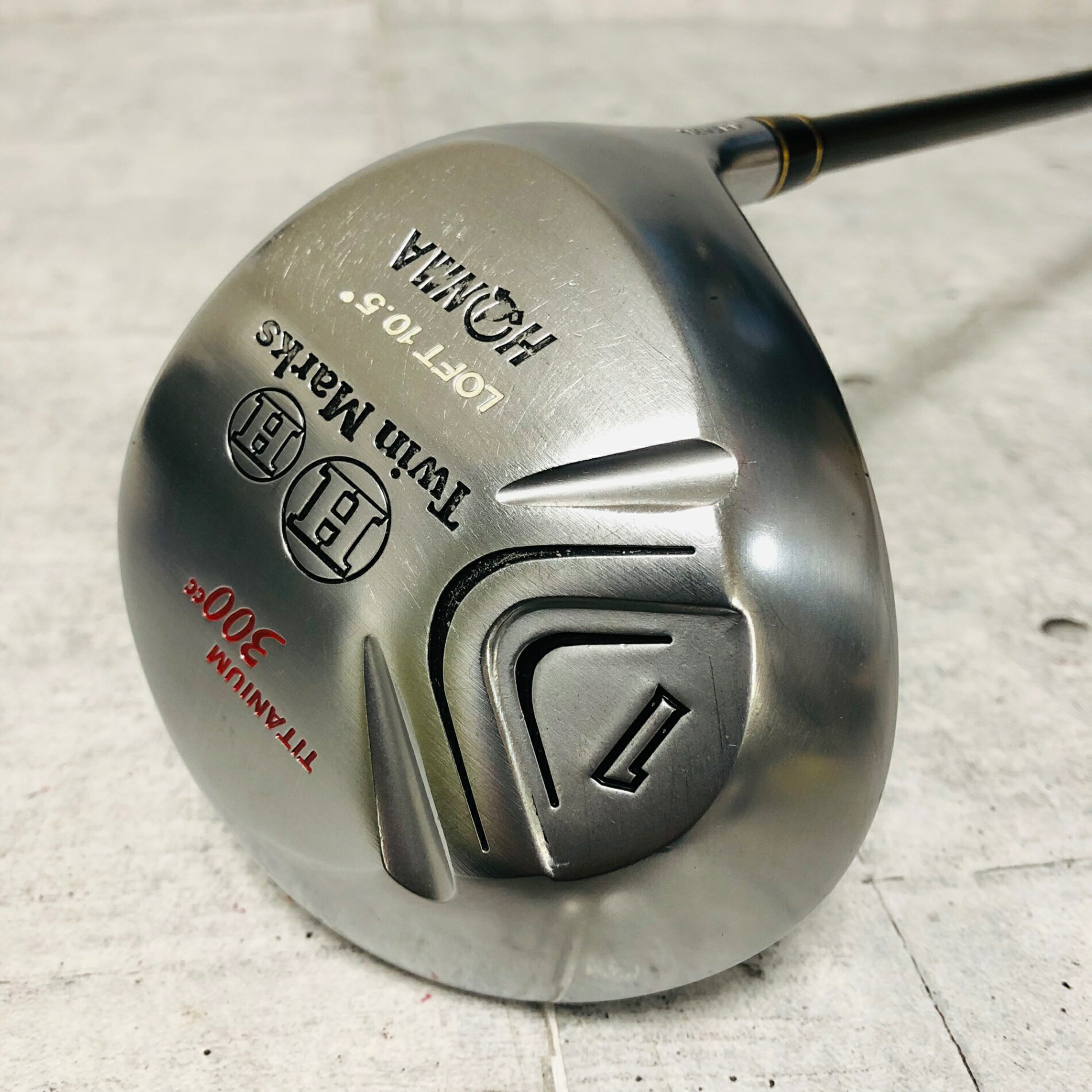【引きうける付】【中古】 HONMA ホンマ Twin Marks ツインマークス TITANIUM 300竓  1W １番ウッド 24K W輪っか 4星 4S メンズ ゴルフ 野球クラブ 白木 未経験者 ハウツー物