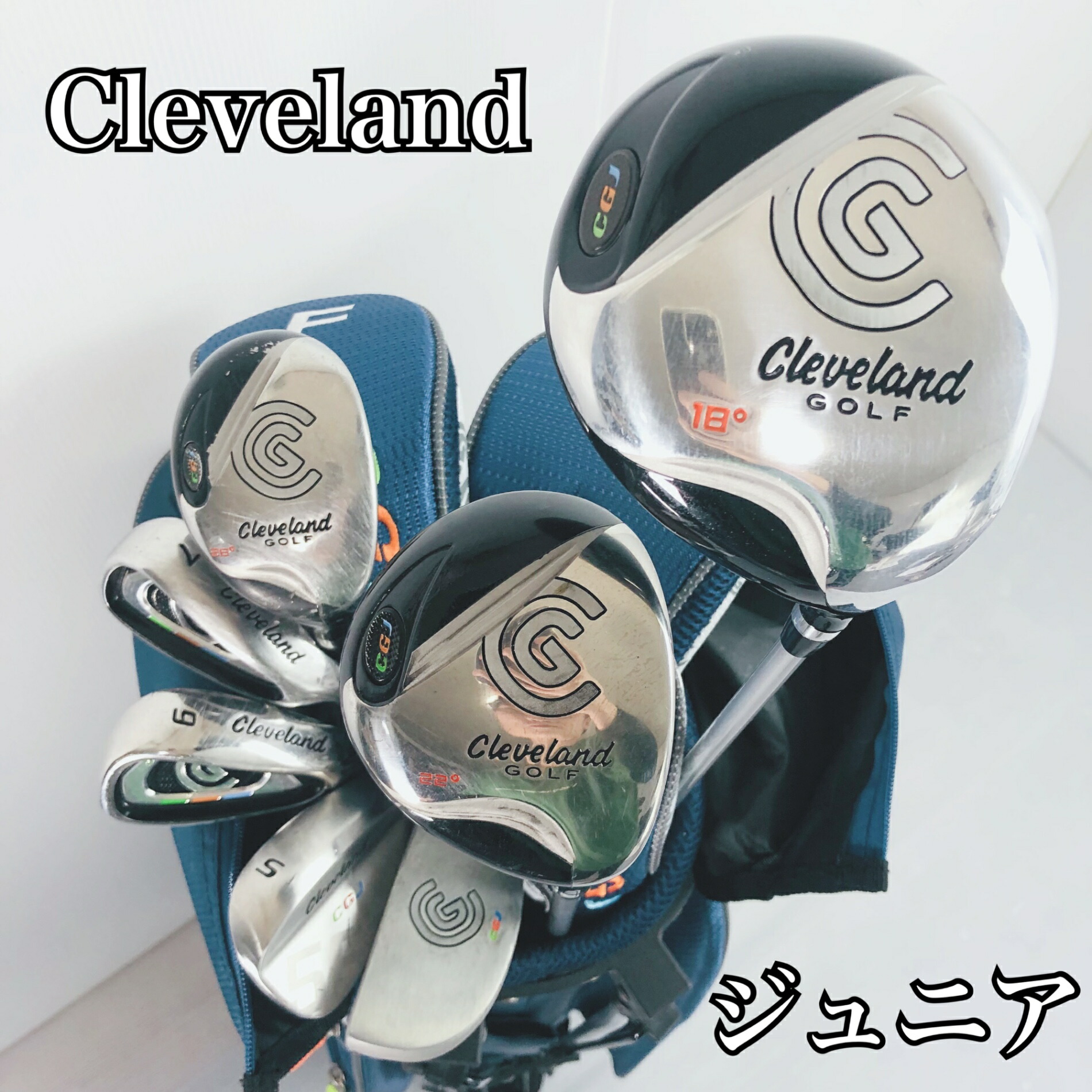 【引き請ける付】【中古】お坊っちゃん Cleveland クリーブランド CGJ ゴルフ 野球クラブ 書き割り 小わっぱ 未経験者 ハウツー物 御徒面子付き添い人 右利き パター付 86Y-2