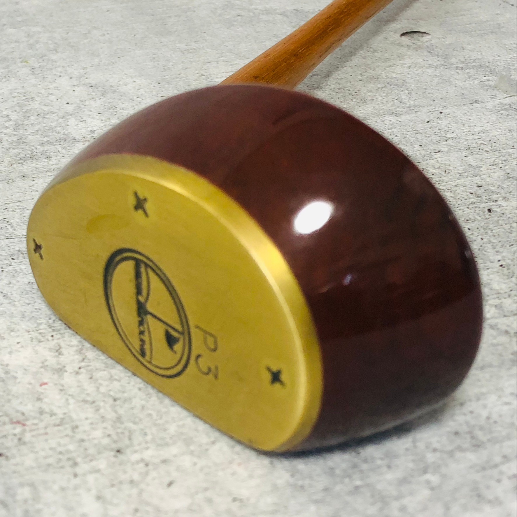 【保証付】【中古】 MIDDLEGROUND ミドルグラウンド P3 ウッドパター 木製シャフト ヒッコリー 36.5インチ メンズ ゴルフ クラブ パター 単品 初心者 入門｜リユースネクスト店