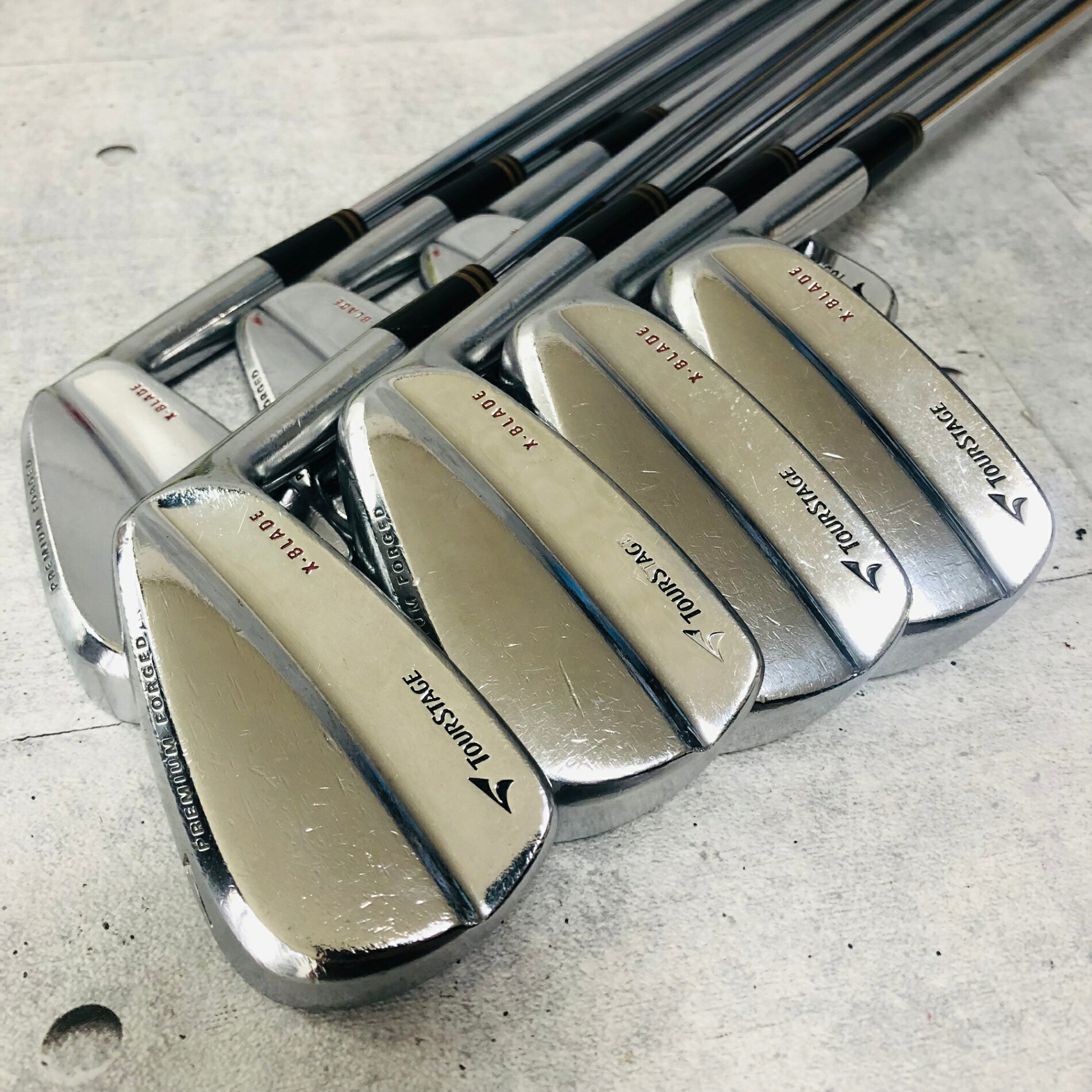 【保証付】【中古】 BRIDGESTONE ブリヂストン TOURSTAGE ツアーステージ X-BLADE エックスブレード MB 8本 アイアン メンズ ゴルフ クラブ セット 初心者 入門 右利き｜リユースネクスト店