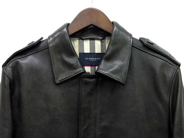 楽天市場 中古 バーバリー ロンドン Burberry London A 2 フライト ジャケット ホースレザー ブルゾン 裏地 チェック 馬革 ブラック 黒 L 国内正規 メンズ ベクトル 古着 ベクトルイズム 古着 買取 販売 ベクトルイズム