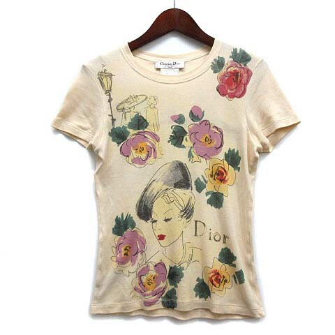 【中古A】Christian Dior クリスチャンディオール ×Daniel Arsham XS レディース 半袖Tシャツ タロットTシャツ 013T03WK437 正規品 ダニエル・アーシャム 白 中古A 古着 Christian Dior - 【中古A】Christian Dior クリスチャンディオール