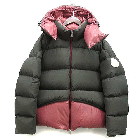 【中古】モンクレール ジーニアス MONCLER GENIUS 2 アキル ACHILL ダウン ジャケット フード付き 2022AW グレー系 1 メンズ 【ベクトル 古着】 260111