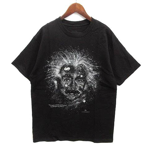 【中古】未使用品 コットンエクスプレッション Cotton Expressions アインシュタイン Tシャツ 半袖 STARRY NIGHT TEE ブラック 黒 M メンズ レディース 【ベクトル 古着】 250514