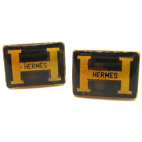 HERMES H・オ・カレ カフス Hロゴ ゴールド HERMES H・オ・カレ カフス Hロゴ ゴールド カフリンクス 《H・オ