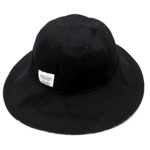 【中古】未使用品 2025SS マイティシャイン Mighty Shine Mad Check Hat リバーシブル マッドチェック ハット 帽子 黒 ブラック 1251001 メンズ 【ベクトル 古着】 250720