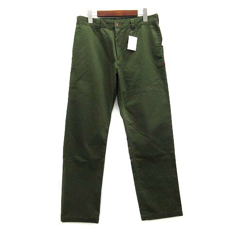 old stussy 90s USA ベージュ カーゴパンツ チノパン コットン STUSSY - old stussy USA製 紺タグ チノパン シンチバック 90sの