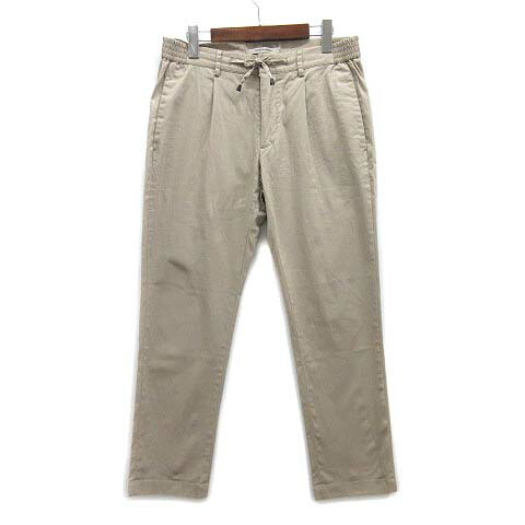【中古】ジャブスアルキヴィオ giabsarchivio マサッチョ MASACCIO A2 イージー スラックス パンツ ベージュ 46 993099 イタリア製 メンズ 【ベクトル 古着】 250806