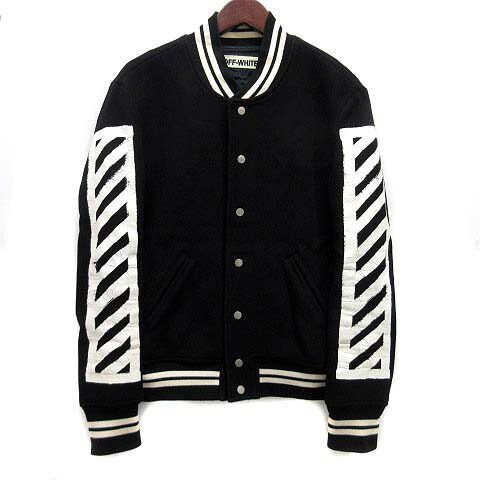 楽天市場】【完売】オフホワイト OFF-WHITE メンズ LEATHER VARSITY