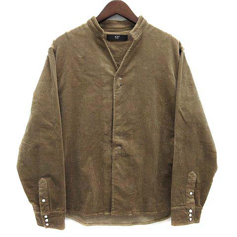 【中古】ダブルジェイケイ wjk reluxe コーデュロイ フック バンドカラー シャツ 長袖 corduroy hook band collar shirt WR-242-1-019 ベージュ L メンズ 【ベクトル 古着】 251030