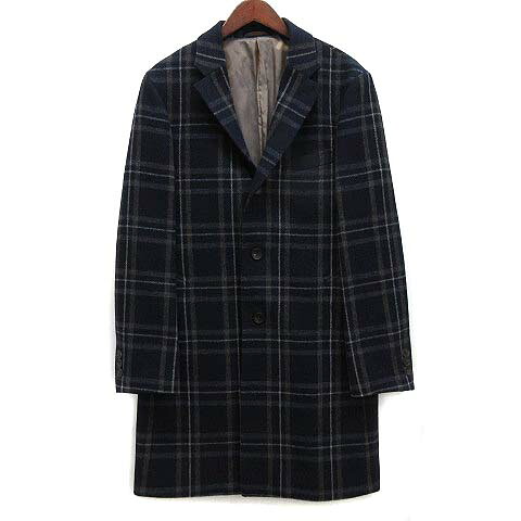【中古】コムサメン COMME CA MEN ツィード 照合のしるし チェスター 厚地の外套 段返り3B 米国海軍 紺 M 07-10WN05-109 メンズ 【ベクター 古着】 251126