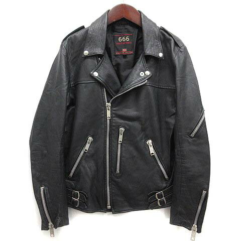 楽天市場】666トリプルシックス 英国製 ダブルライダース ジャケット