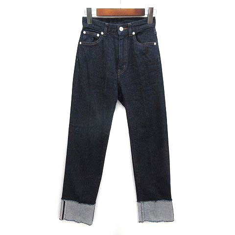 【中古】アニュアンス anuans ロールアップ デザイン デニム パンツ ジーンズ ストレッチ 2022AW インディゴ 0 1522422662 レディース 【ベクトル 古着】 260114