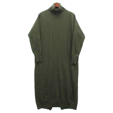 【中古】櫻 SACRA 二分の一 梳毛織物 衣装 長袖 マキシ丈 カーキ 38 120533011 レディース 【ベクター 古着】 260128