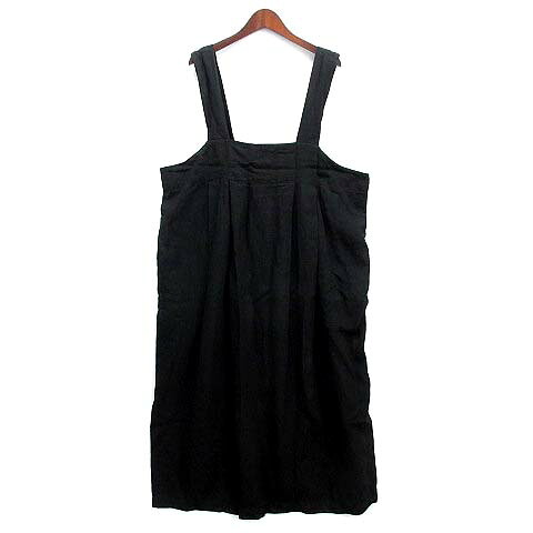 【中古】ネスト衣装 nest Robe 黒いこと リネン ボックス席 吊り 衣装 ロング ジャンスカ 01234-1446 2023AW 黒 F レディース 【ベクター 古着】 260129