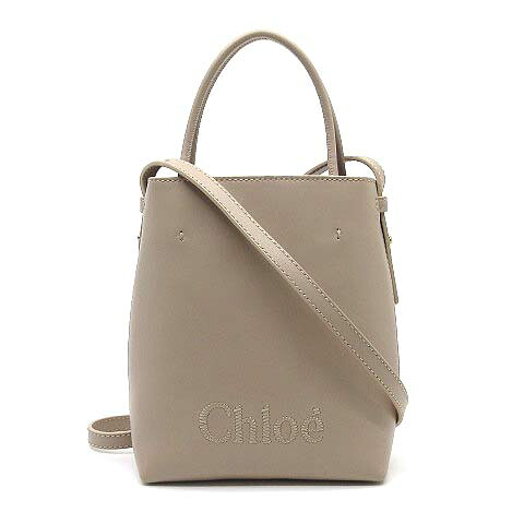 【中古】クロエ CHLOE センス SENSE マイクロ トートバッグ 2WAY ショルダーバッグ ポシェット ノマドベージュ CHC23UP873 I10 28U 美品 レディース 【ベクトル 古着】 260215