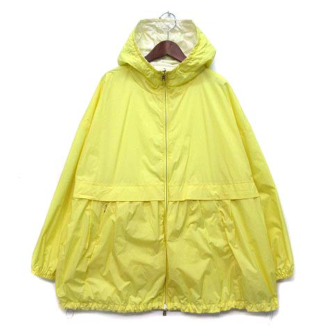 【中古】ヘルノ HERNO ポケッタブル リバーシブル ブルゾン ナイロン フーディ ジャケット GI000219D 2024SS イエロー ホワイト 42 レディース 【ベクトル 古着】 260228
