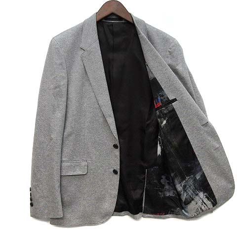 【中古】ピーエスポールスミス PS Paul Smith ポンチ テーラード ジャケット 2B グレー M 253322 メンズ 【ベクトル 古着】 260302