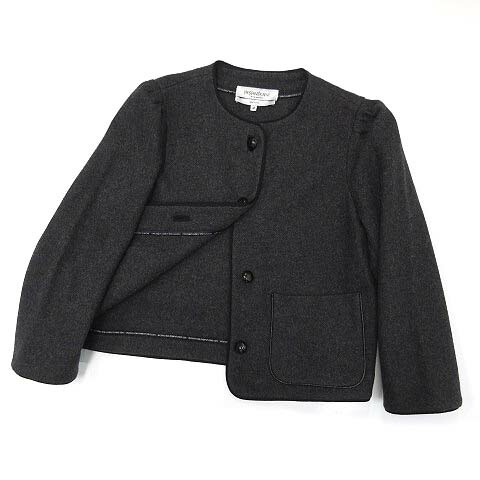 【中古】イヴサンローランリヴゴーシュ YVES SAINT LAURENT rive gauche 羊毛 フェルト 否色つや 上衣 濃灰色薄墨色 M イタリア製 レディース 【ベクター 古着】 260322
