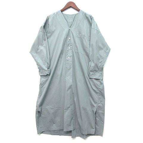 【中古】トゥジュー TOUJOURS ポプリン バックプリーツ スリーピング シャツ ドレス ワンピース ブルーグレー 2 レディース 【ベクトル 古着】 260325 18,975円