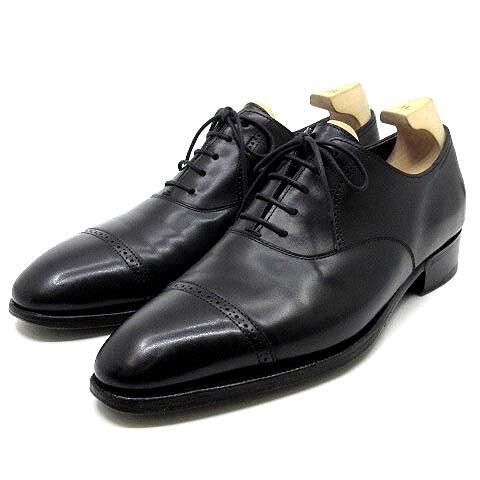【中古】ジョンロブ JOHN LOBB フィリップ2 PHILIP II キャップトゥ オックスフォード シューズ 内機翼 カーフレザー 黒いこと 黒 6D 約24.5糎 メンズ 【ベクター 古着】 260328