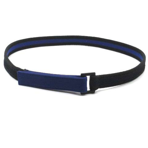 【中古】マルニ MARNI THIN BELT ネオプレン スキニー ベルト ベルクロ マジックテープ ブルー ブラック 85 ☆AA★ レディース 【ベクトル 古着】 260409