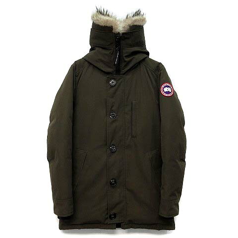 【中古】カナダグース CANADA GOOSE ジャスパー アノラック 落ちこむ 上衣 コヨーテファー JASPER PARKA 3438JM カーキ S メンズ 【ベクター 古着】 260422