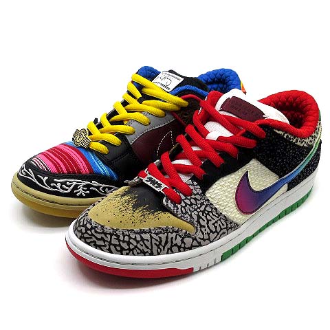 【中古】ナイキ エスビー NIKE SB ダンク 置き目 ワット ザ 極点 DUNK LOW PRO QS WHAT THE P-ROD スニーカー CZ2239-600 マルチ色つや 26.5珊 メンズ 【ベクター 古着】 260513
