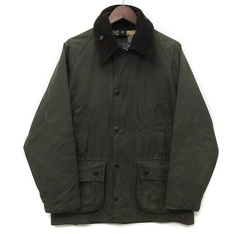 【中古】バブアー Barbour ビデイル BEDALE スリーワラント 蝋涙 オイルド 上衣 34 サルヴィア 1102049 連合王国製 メンズ 【ベクター 古着】 260521
