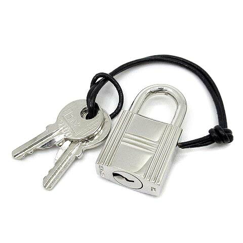 【中古】エルメス HERMES パドロック カデナ 鍵×2 南京錠 102番 しろがね色 美品  【ベクター 古着】 260531