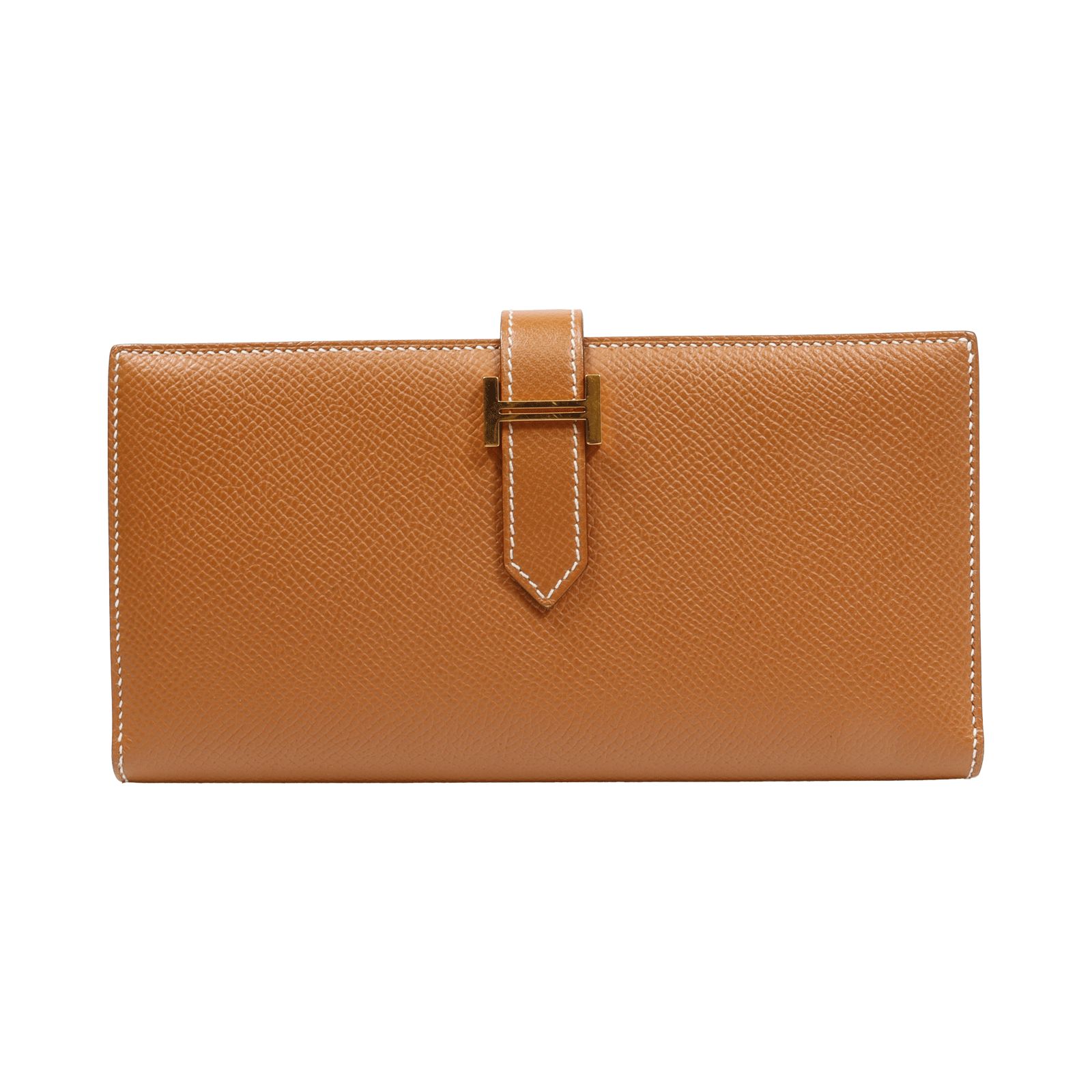 HERMES エルメス ベアンスフレ 二つ折り長財布 □Q 刻印 オレンジ エルメス(HERMES)エルメス ベアンスフレ 二つ折り長財布 財布