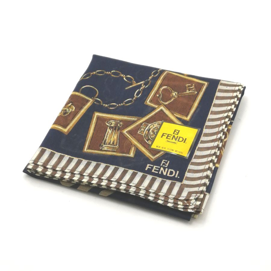 楽天市場】□新品同様□ FENDI フェンディ ズッカ柄 シルク100