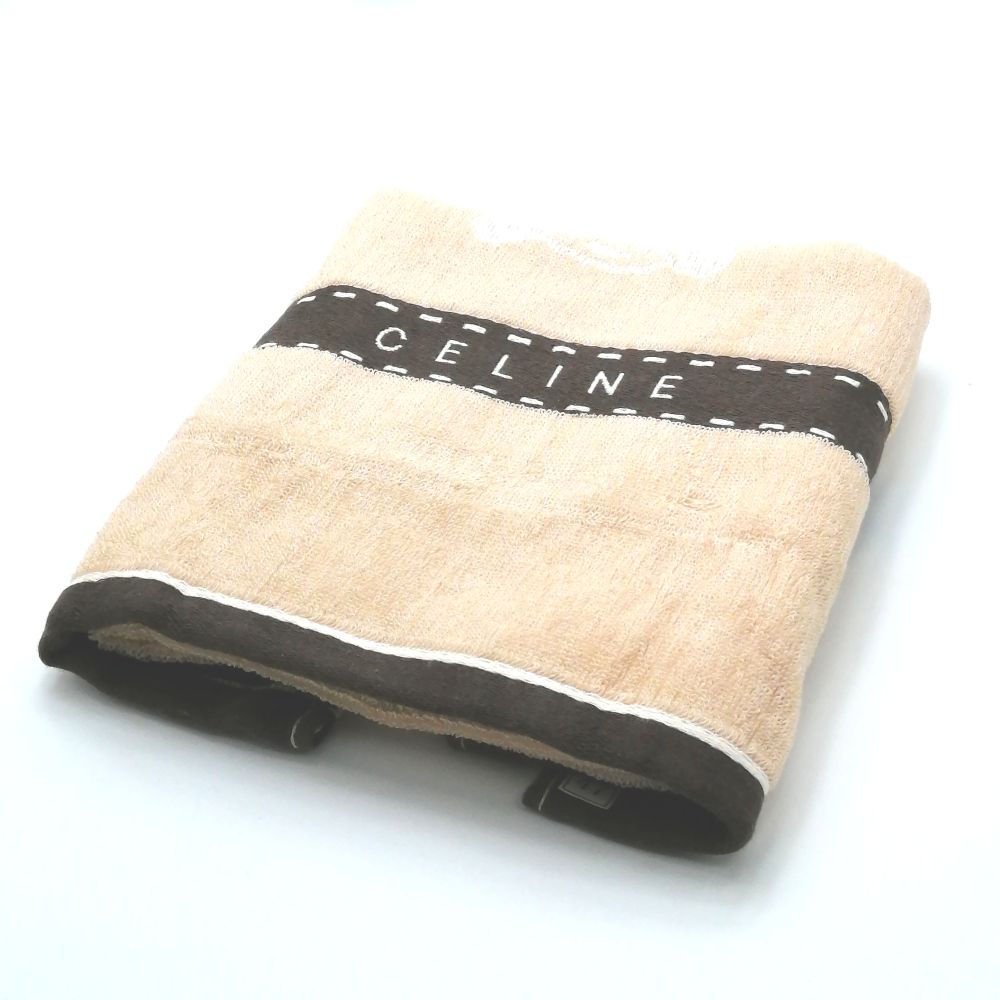 楽天市場】CELINE【セリーヌ】バスマット 綿100％ ベージュ系 USED-9