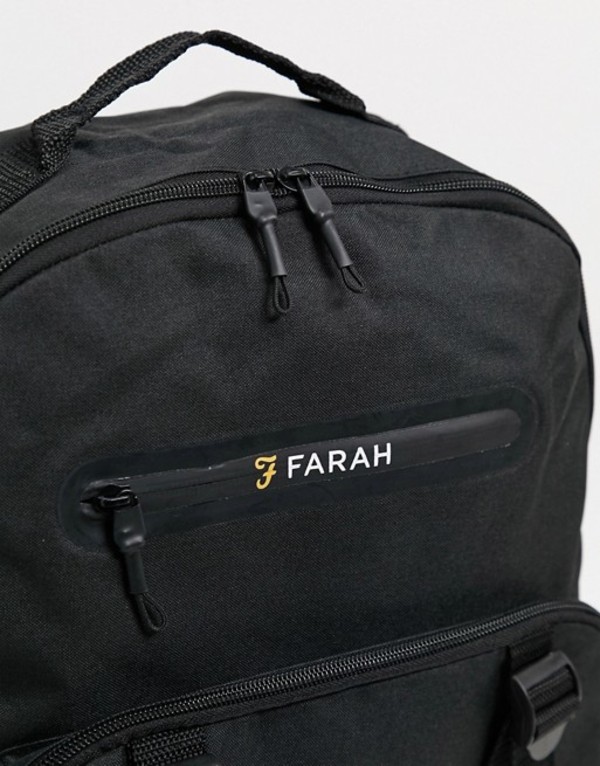 ファーラー メンズ バックパック リュックサック バッグ Farah Cadan Clip Backpack In Black Black Rvcconst Com