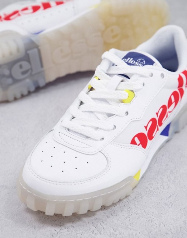 エレッセ レディース スニーカー シューズ Ellesse Tanker Low Court Leather Sneakers In White Red Mix White Red Blue Bairien Yamagata Jp