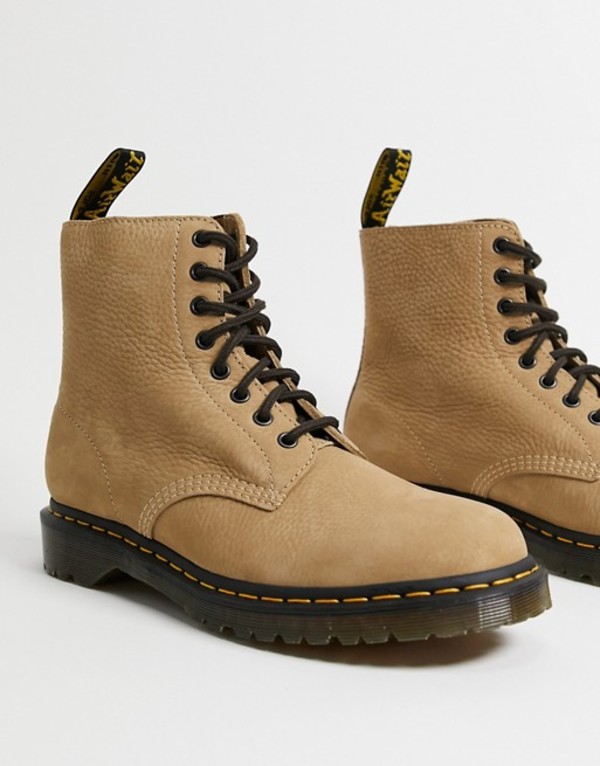 医員マーチン メンズ ブーツ レインブーツ シューズ Dr Martens 1460 8 Eye Boots In Beige Milled Nubuck Beige Bidbuyimporters Com