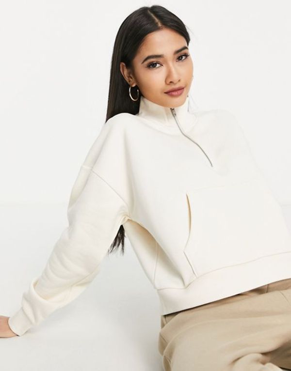 人気ショップが最安値挑戦 チェルシーピア レディース パーカー スウェット アウター Chelsea Peers organic cotton cropped sweat with high neck zip front detail in cream Cream 人気ショップが最安値挑戦 チェルシーピア レディース パーカー スウェット アウター Chelsea Peers organic cotton cropped sweat with high neck zip front detail in cream Cream