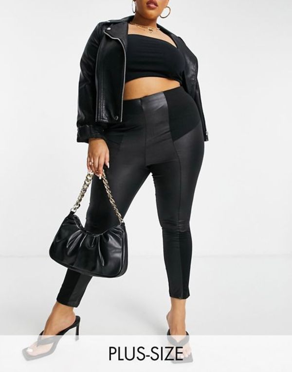 81%OFF!】 ユアーズ レディース レギンス ボトムス Yours disco leggings in black Black 81%OFF!】 ユアーズ レディース レギンス ボトムス Yours disco leggings in black Black