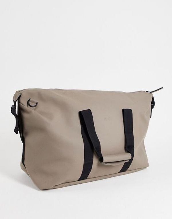 レインズ メンズ ボストンバッグ バッグ Rains weekend bag in stone BROWN